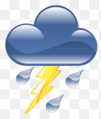Thunderstorm Weather Symbol - ClipArt Best Icon png