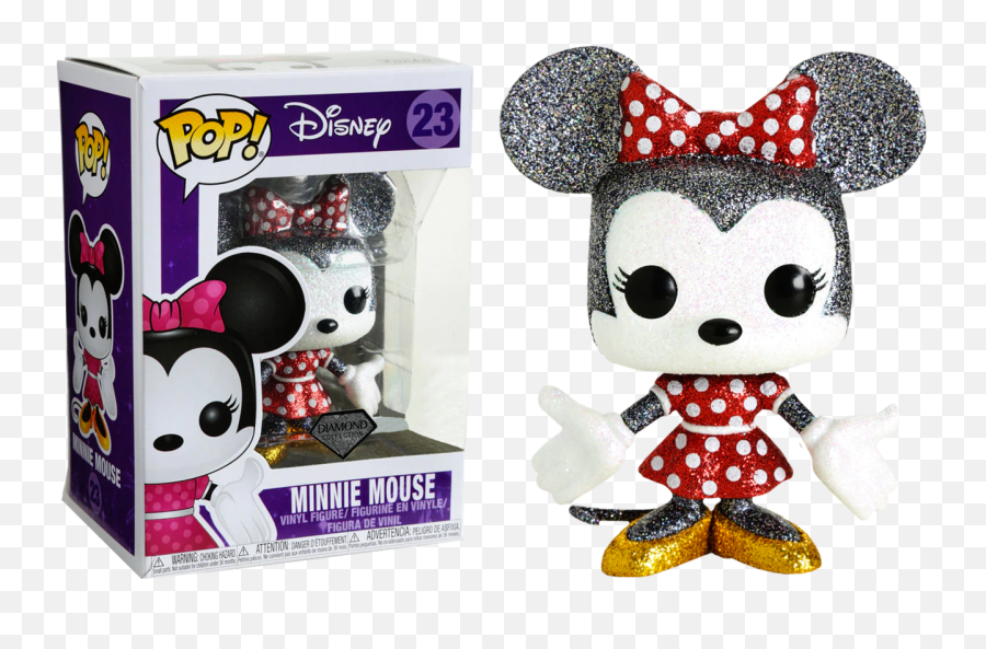 Disney - Minnie Mouse Diamond Glitter Pop Vinyl Figure Minnie Mouse Diamond Pop Png,Minnie Mouse Face Png