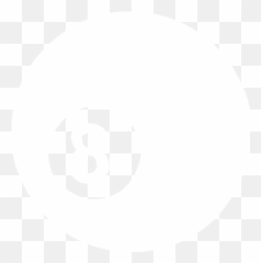 White Pool Icon - Billiards Png