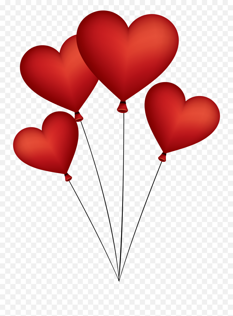 Heart Balloon Png Image - Pngpix Valentines Day White Background,Balloons Transparent