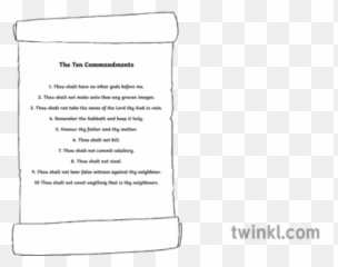 Ten Commandments Black And White 3 - Vertical png