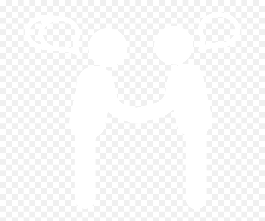 People Shake Hands Icon Png Clipart - Social Interaction White Icon,People Shaking Hands Icon