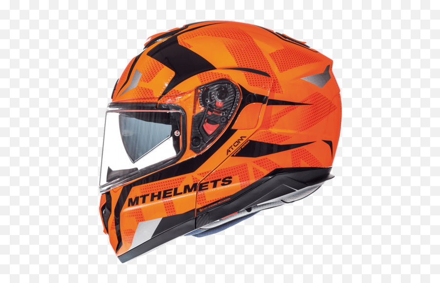 Helmet Mt Atom Sv Divergence Orange - Mt Motorcycle Helmets Png,Icon Tarmac Gloves
