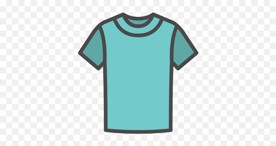 Icon Of Clothing Icons Fill Color - Shirt Icon Color Png,T Shirt Icon Png