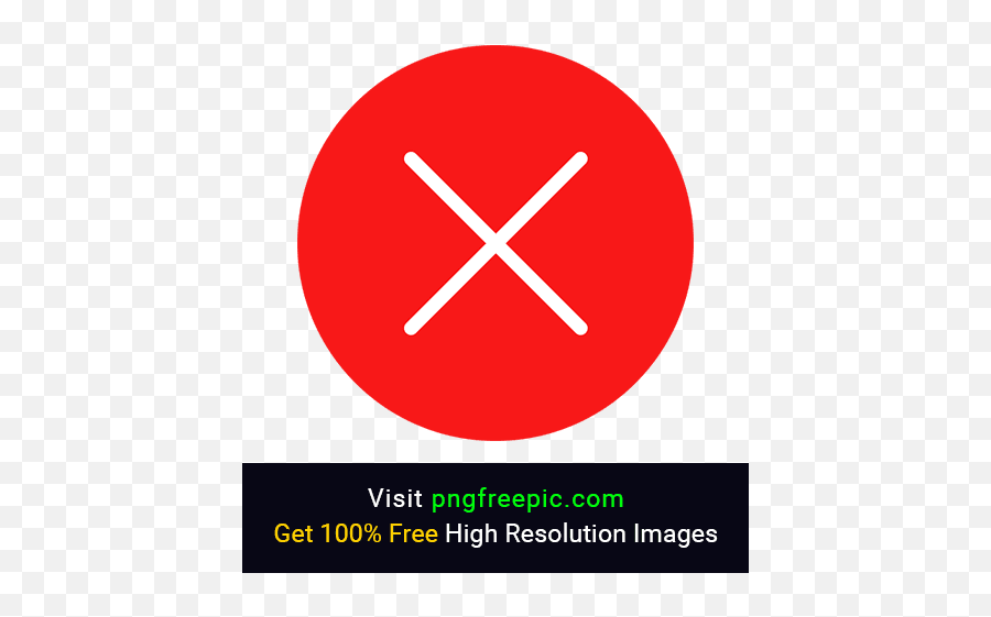 Slim Close Icon Png With Red Background - Exit Icon Wrong Language,X Icon