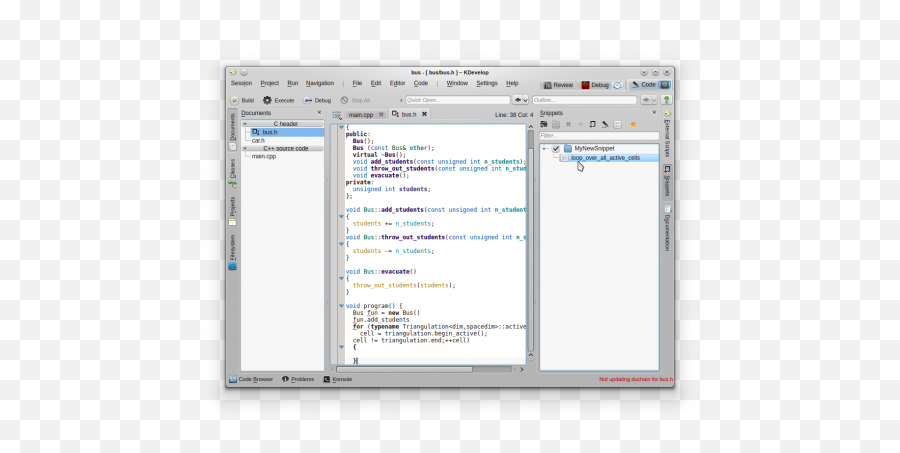 Kdevelop4manualworking With Source Code - Kde Userbase Wiki Vertical Png,Tooltip Moves Icon