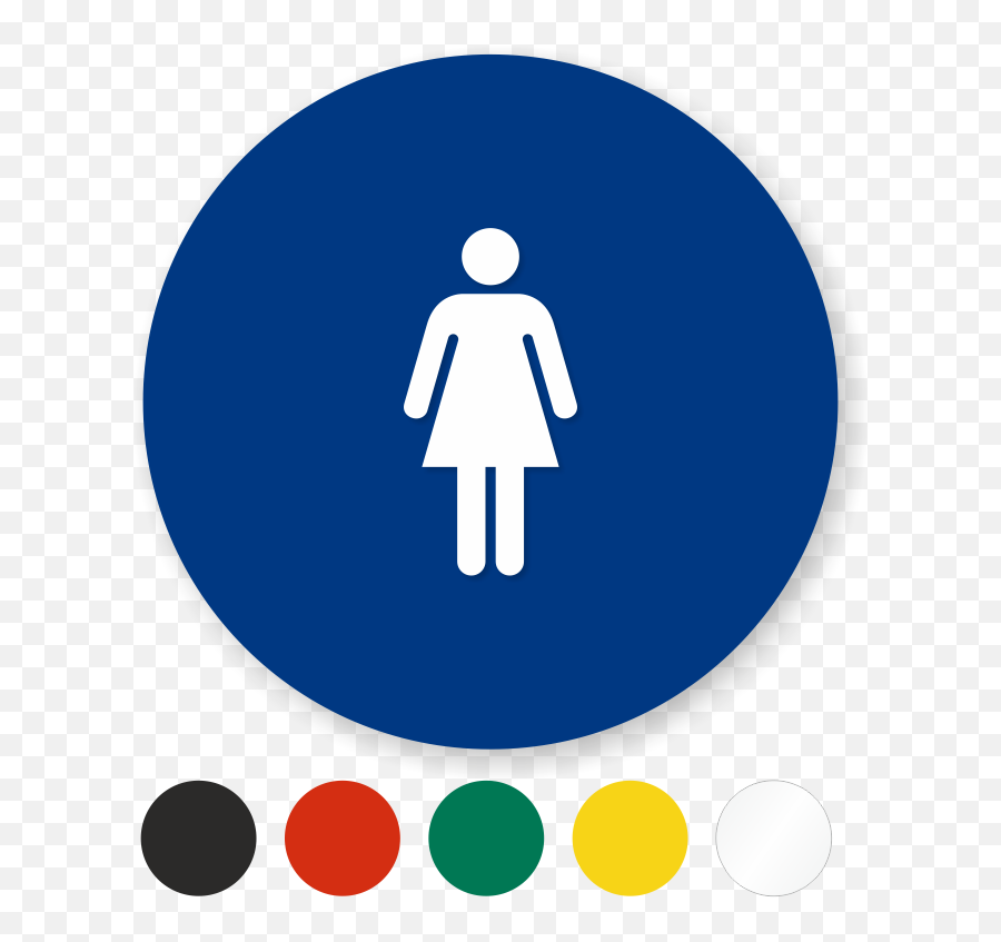 California Restroom Door Signs And Kits - Women Restroom Sign Blue Png,Bathroo Bidy Icon Png