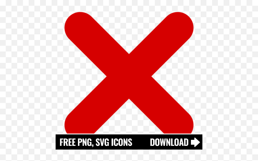 Free Red X Icon Symbol Png Svg Download