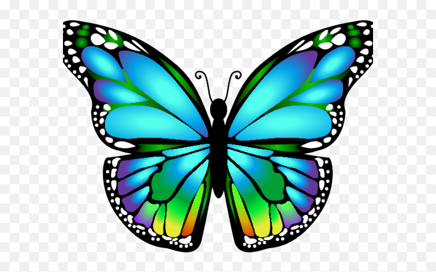 Blue 3d Butterfly Tattoo Design - Butterfly Clip Art Png,Butterfly Tattoo Png