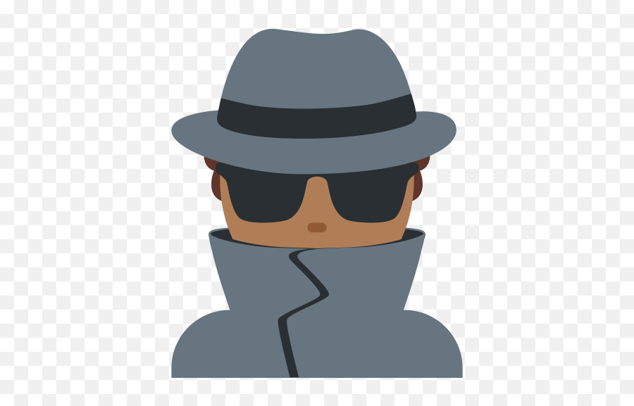 U200d Man Detective Emoji With Medium - Dark Skin Tone Meaning Detective Emoji Png,Detective Png