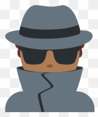 U200d Man Detective Emoji With Medium - Dark Skin Tone Meaning Detective Emoji Png,Detective Png