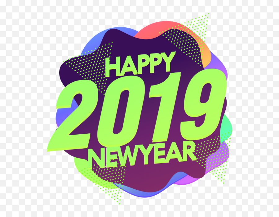 Happy 2019 New Year Png Image - Illustration,New Year 2018 Png