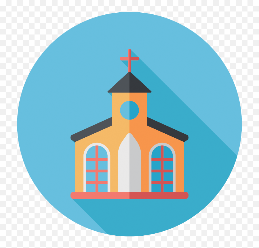 Religious Clipart Church Group - Church Icon With Shadow Altes Amtsgericht Png,Church Clipart Png