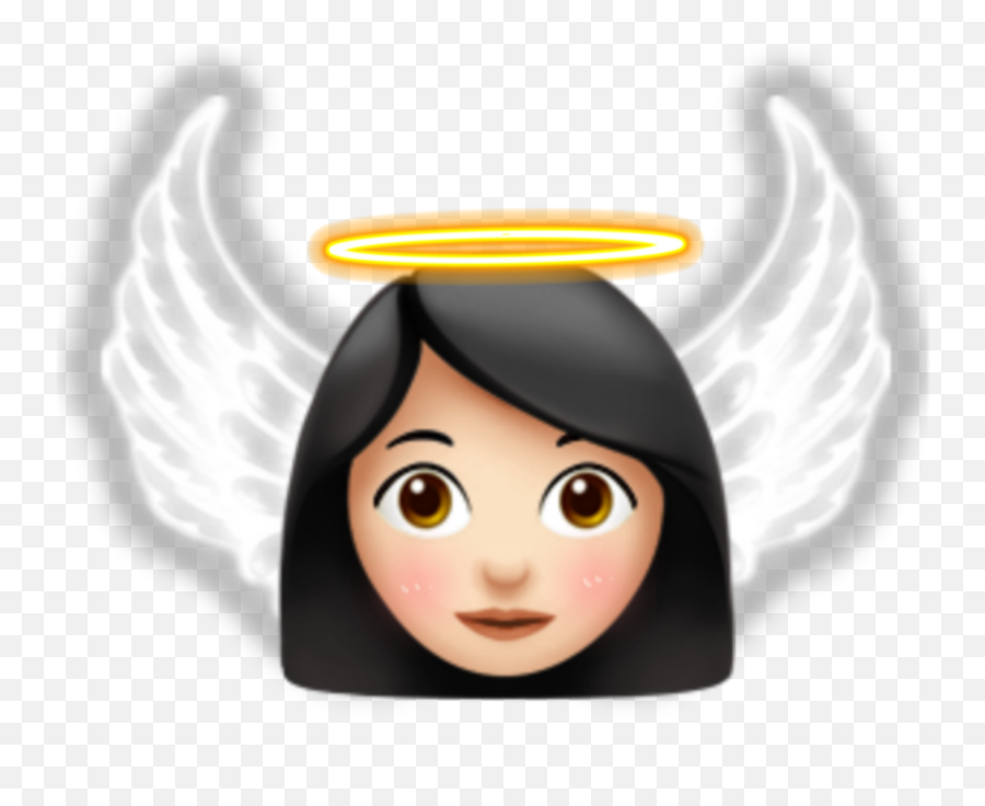 Emoji Aesthetic Soft Pastel Cute Kawaii Angel Angelic - Angel Wings Transparent Emoji Png,Angel Emoji Png