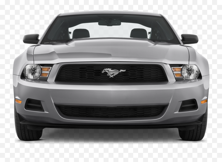 Download Free Png Front View Muscle Car Grill Transparent - Ford Mustang 2010 Front,Muscle Car Png