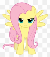 Mlp Fluttershy Serious Hd Png Download - Cute Do Not Disturb Door Hangers,Wutface Png