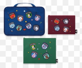 Line Friends X Bts Bt21 Taiwan Family Mart Limited 3 Size Travel Storage Bag Set - Bt21 Png,Bt21 Png