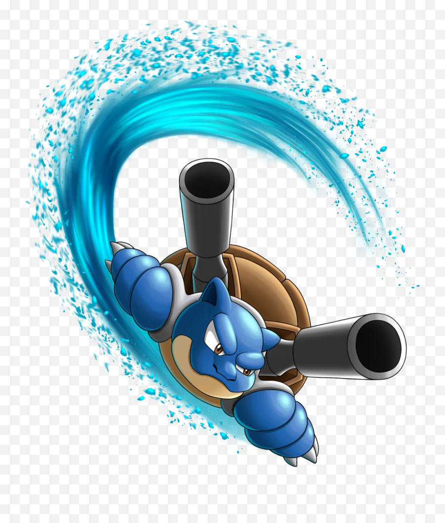 Surf Pokemon Tribute - Blastoise Surfing Png,Blastoise Png