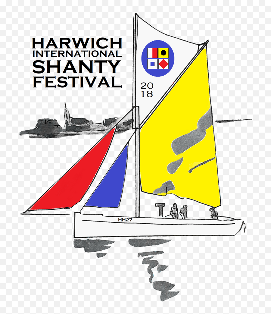 2018 T Shirt Transparent Background U2013 Harwich Shanty Festival - Sail Png,Sailboat Transparent Background