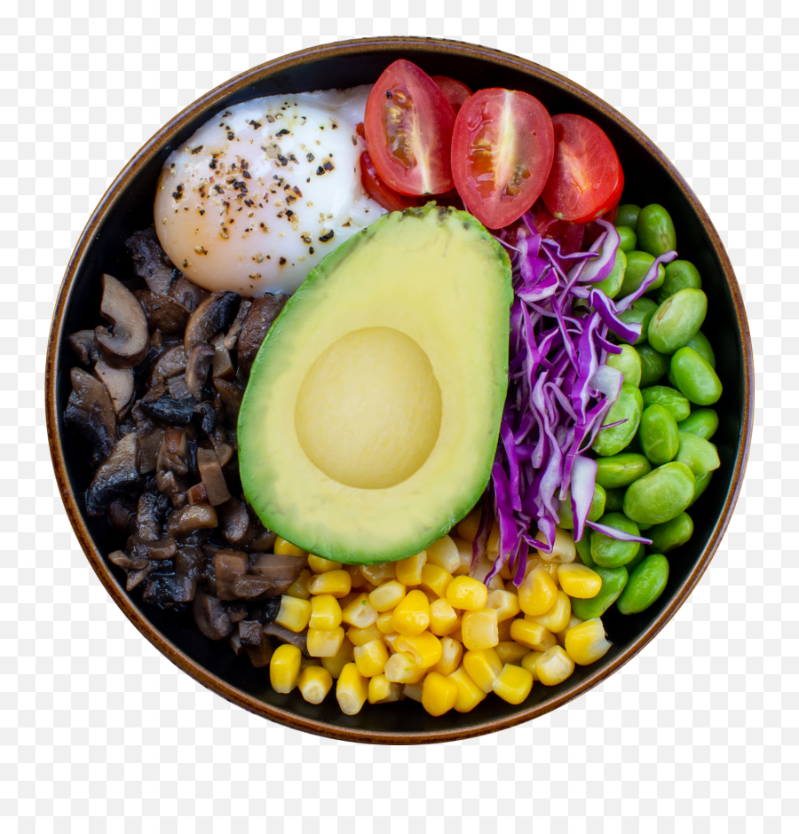 Download Avocado Vegetarian Bowl - Avocado Bowl Png,Avacado Png