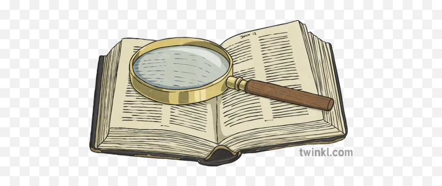 Bible Book With Magnifying Glass - Book With Magnifying Glass Png,Magnify Glass Png