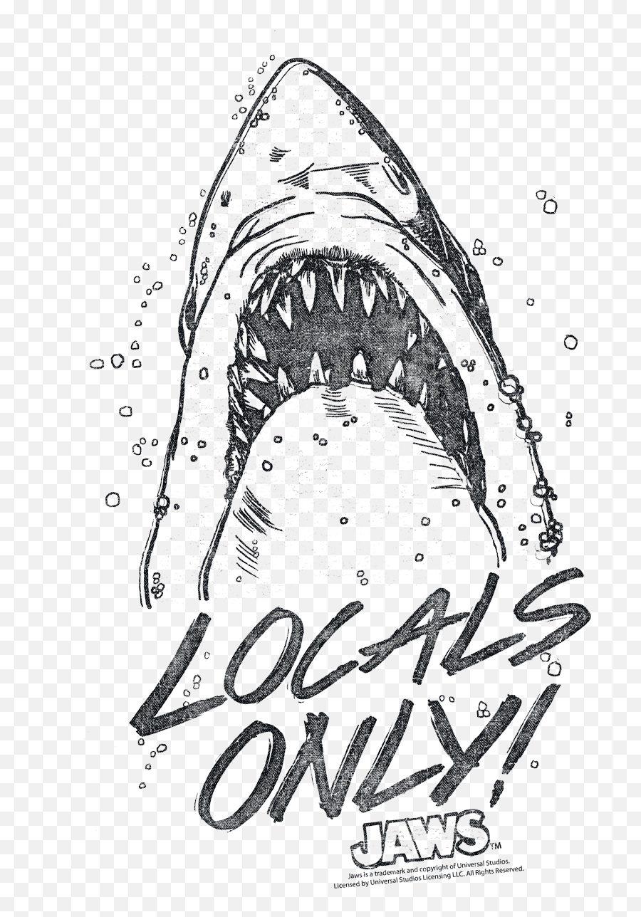 Jaws Locals Only Toddler T - Locals Only Png,Jaws Png