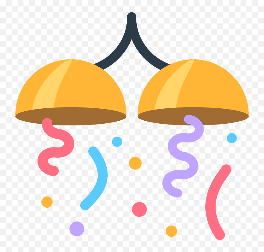 Confetti Ball Emoji Clipart - Png Celebration Emoji,Confetti Transparent Png