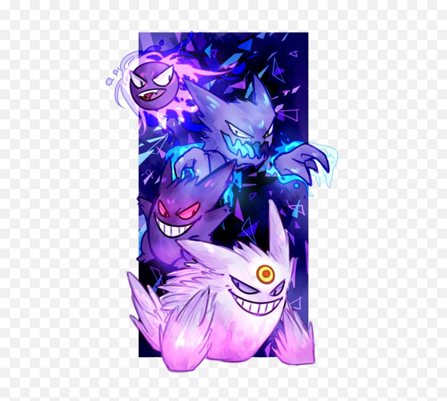 Download Hd Haunter Drawing Shiny Gastly - Gastly Haunter Samsung S7 Edge Pokemon Cases Png,Gastly Png