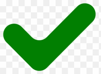 Green Check Mark 12 Icon - Free green icons Grønt Flueben png