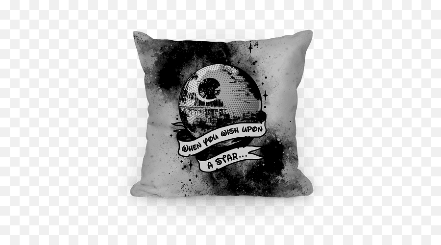 When You Wish Upon A Death Star Pillows Lookhuman - Cushion Png,Death Star Png