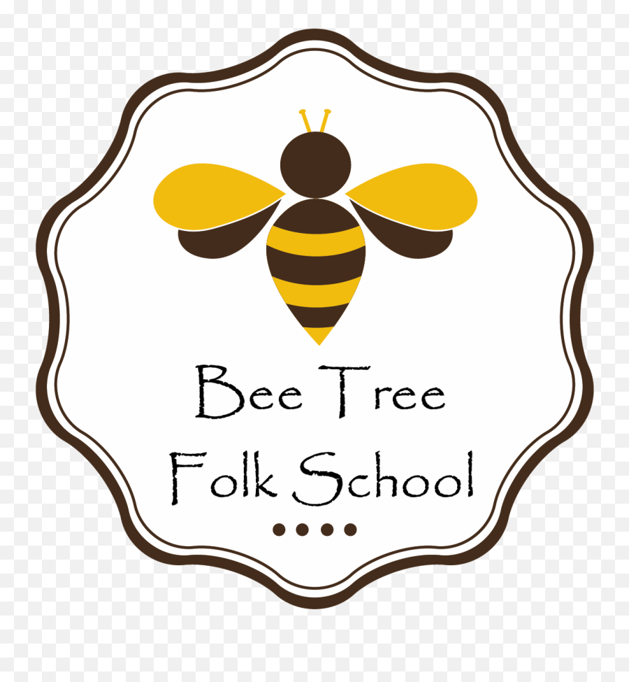 Cropped - Beetreelogofinal2png Bee Tree Folk School Honey Bee Bee Logo,Tree Logo Png