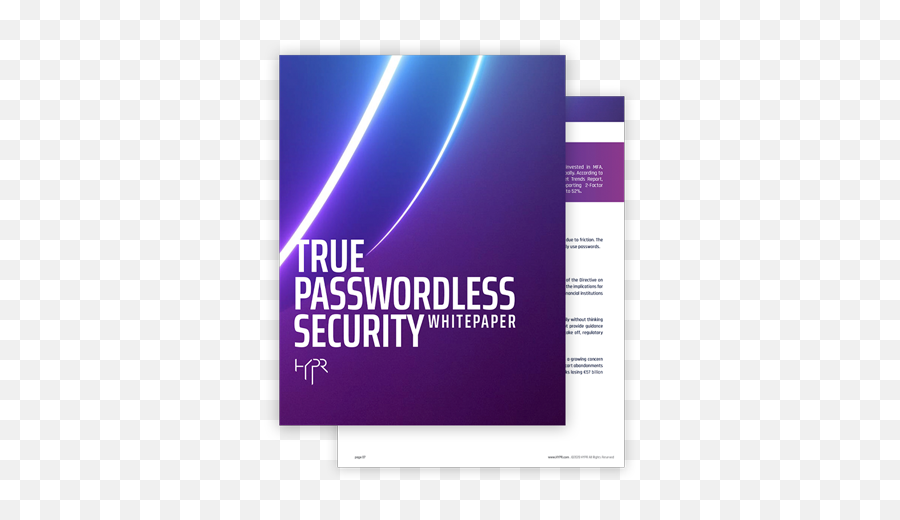 True Passwordless Security White Paper Hypr - Graphic Design Png,White Paper Png