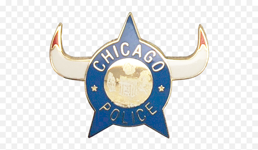 Chicago Police Department Star Lapel Pin 1960u0027s With Bull Horns - Emblem Png,Bull Horns Png