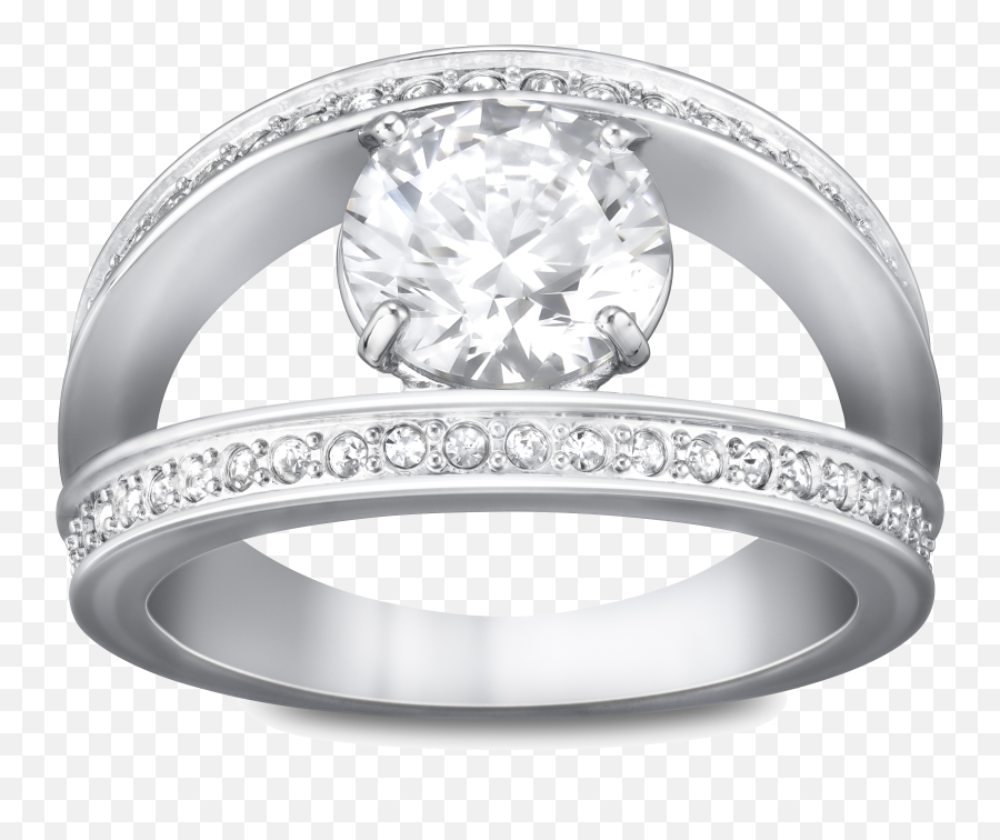 Download Silver Ring With Diamond Png Image For Free White