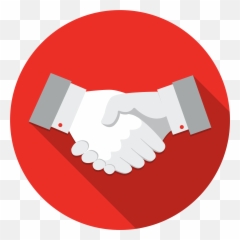 Download E - hazard Clients Round Transparent Handshake Icon Circle Png