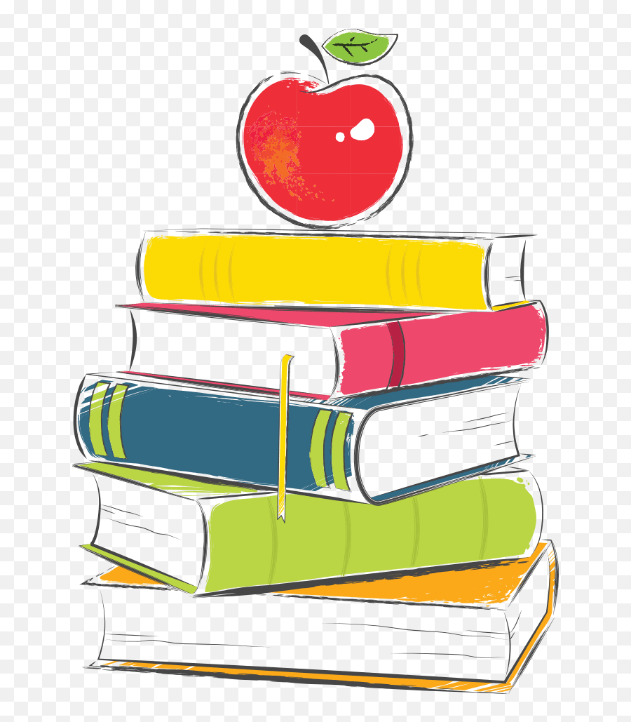 Stack Of Books - Book Clipart Full Size Clipart 567612 Transparent Cute Books Clipart Png,Book Clipart Transparent Background