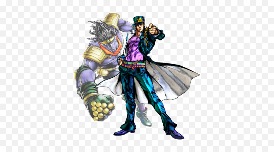 Jotaro Kujo Star Platinum The World - Jojo Bizarre Adventure Png,Star Platinum Png