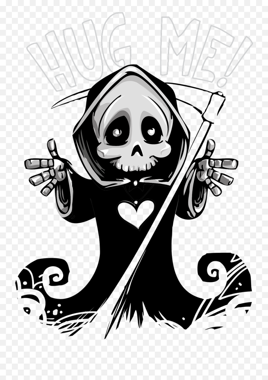 Death Cute Mascot - Cute Grim Reaper Drawing Png,Grim Reaper Logo