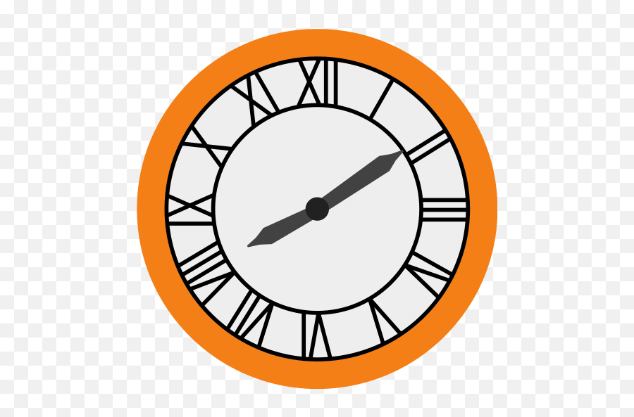 Clock Time Icon - Back To The Future Clock Tower Time Png,Clock Vector Png