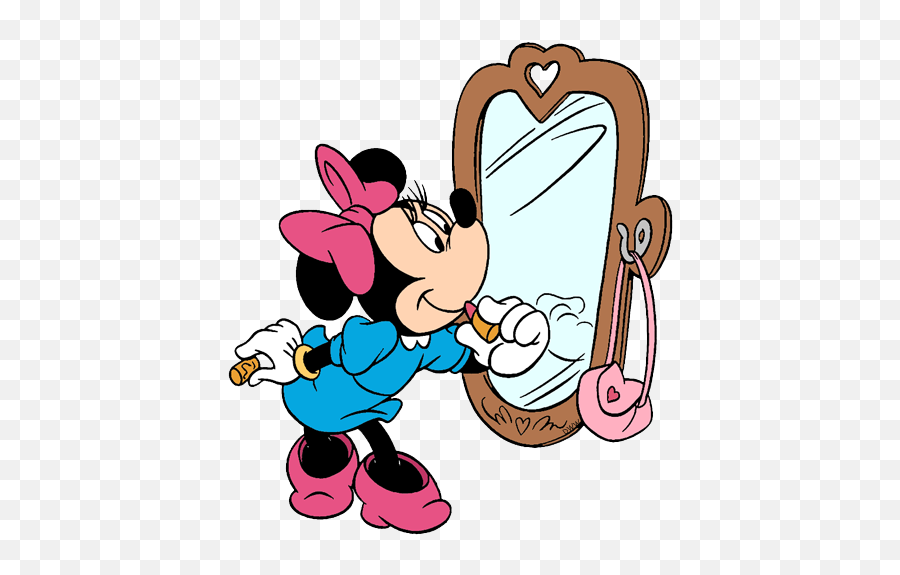 Minnie Bow - Minnie Mouse Looking In The Mirror Hd Png Minnie Mouse In The Mirror,Minnie Bow Png