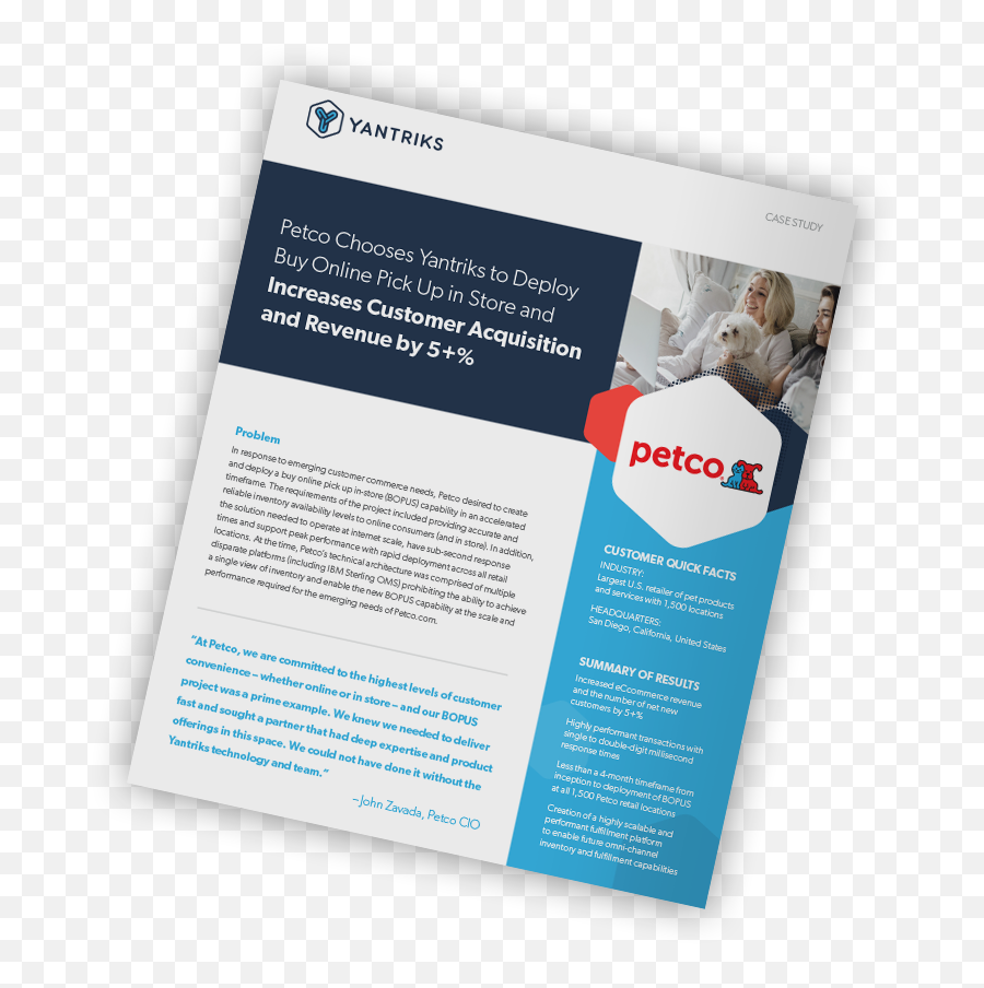 Case Study Petco Chooses Yantriks - Petco Png,Petco Logo Png