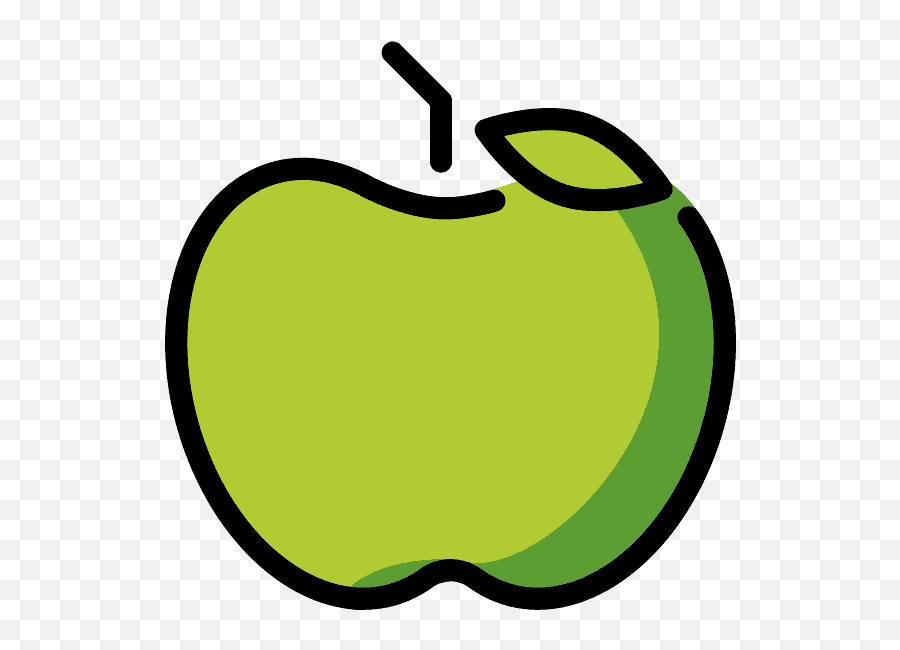 Green Apple Emoji Clipart Free Download Transparent Png - Openmoji,Apple Emoji Png