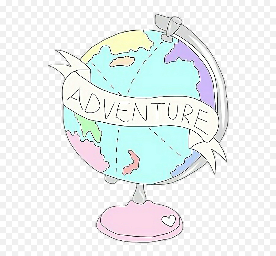 Adventure Globe Aesthetic Map World Pastel Pretty Space Png