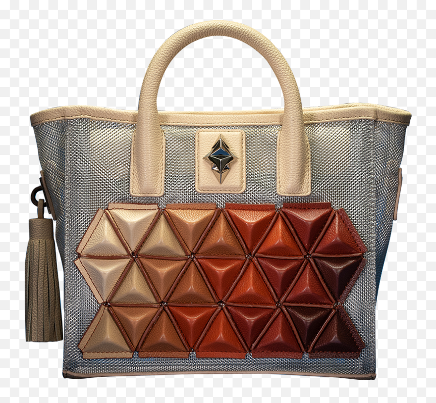 Metal Mesh Signature Tan - Top Handle Handbag Png,Metal Mesh Png