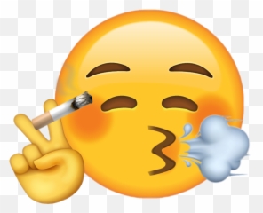 Cigarette Smoking Emoji Yellow Smoke - png