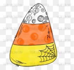 Candy Corn - Doodle Sublimation Transfer Vertical Png,Candy Corn Transparent