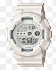 Gd100ww - 7S Shock Casio USA Digital Watch White png