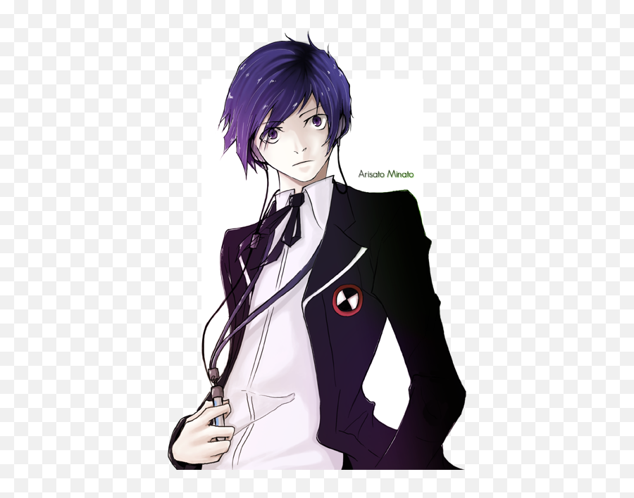 Download Hd Shin Megami Tensei Persona - Persona 3 Minato Minato Arisato Fanart Cute Png,Minato Transparent