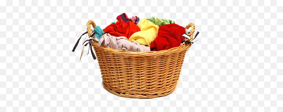 Clothes In A Basket - Laundry Basket With Clothes Transparent Png,Laundry Basket Png