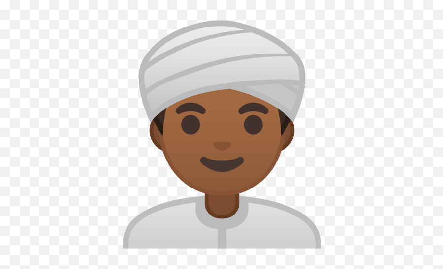 Person Wearing Turban Emoji With Medium - Dark Skin Tone Emoji Hombre Con Turbante Png,Turban Png